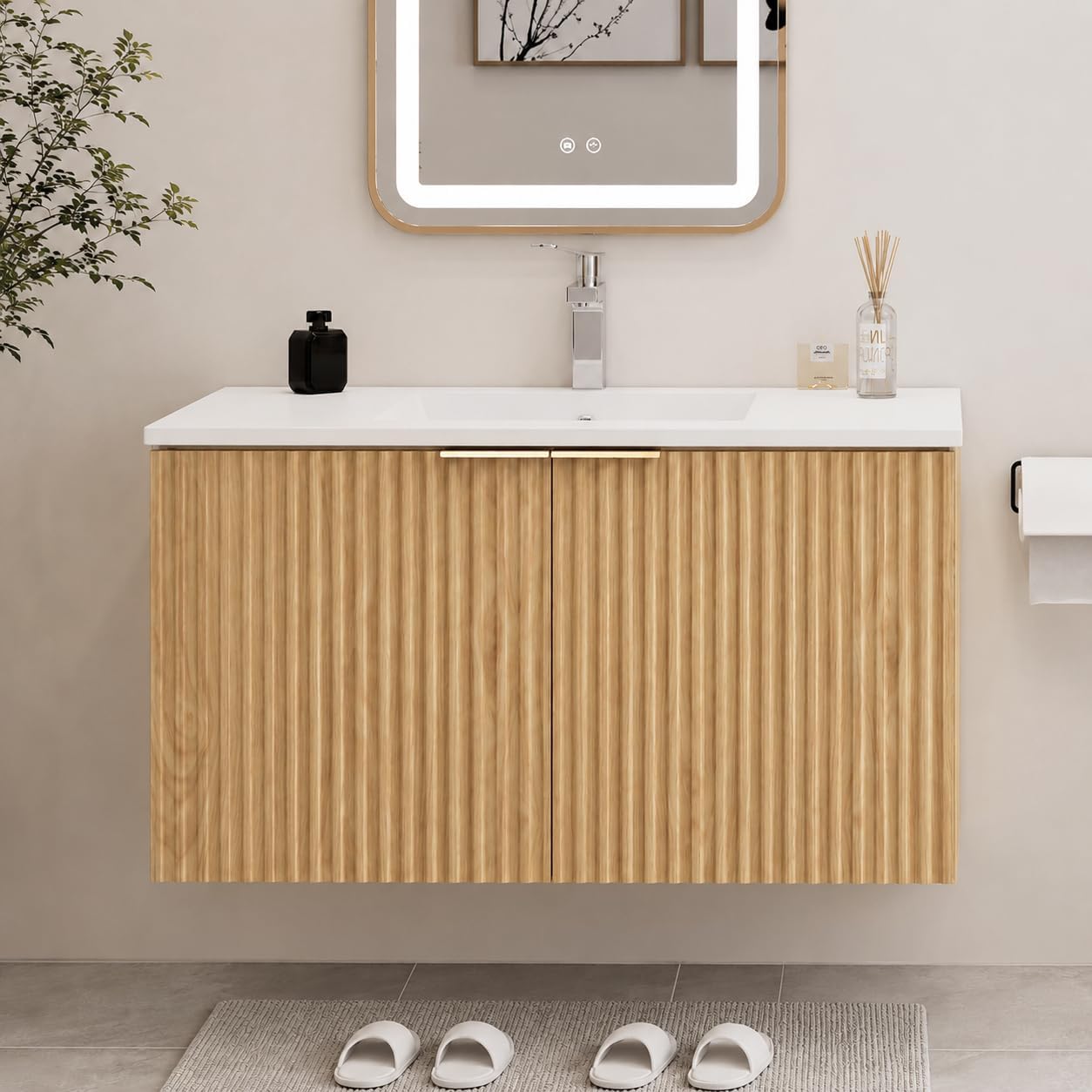 Home And Bathroom - Современная подвесная тумба для ванной с