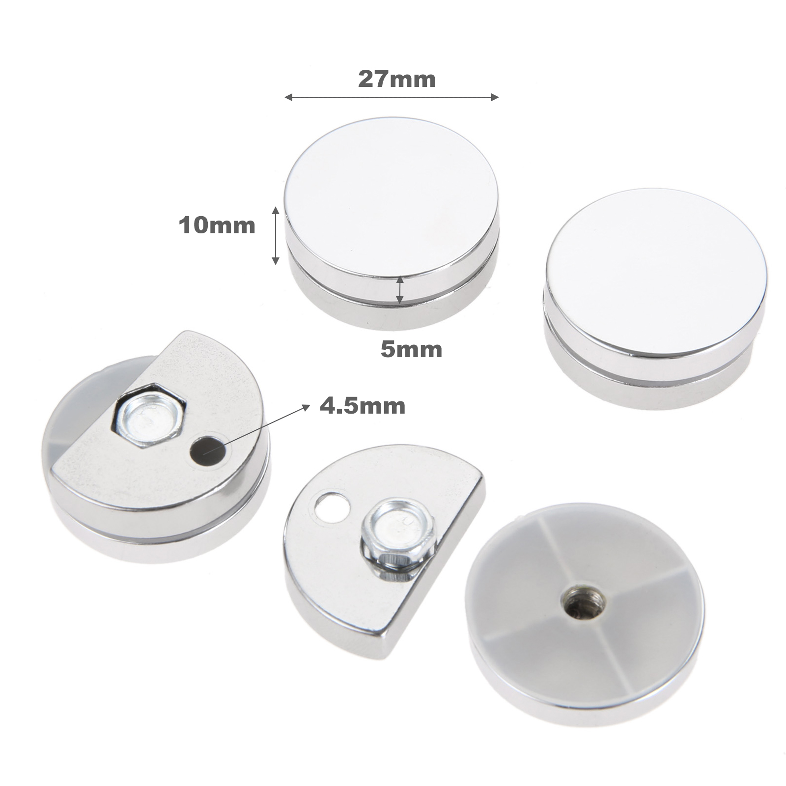 Home Hardware Bathroom Mirrors - Комплект из 4 круглых зажимов для