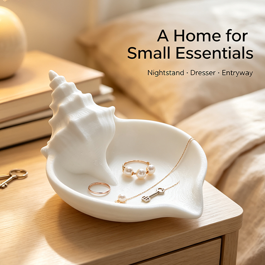 Home Essentials Bathroom Accessories - Матовая белая подставка для украшений в