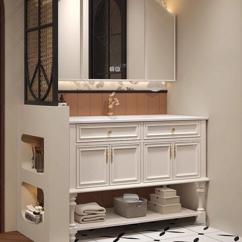 Home Bathroom Partition Wall - Органайзер, зеркало, шкаф для ванной комнаты,