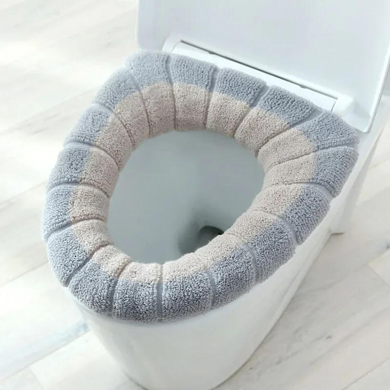Вязаный чехол на сиденье унита – обзор и цена Home Bathroom Mats