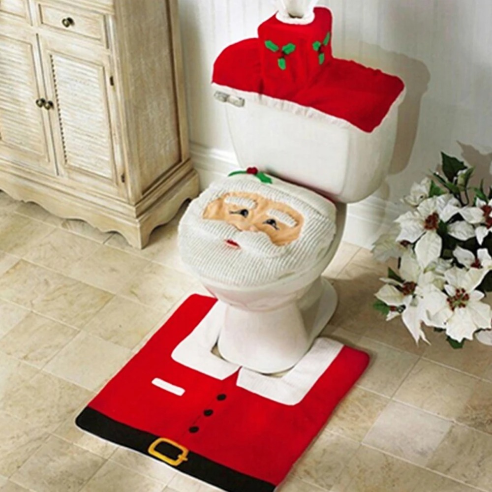 Милые рождественские накладки  – обзор и цена Home Bathroom Mats