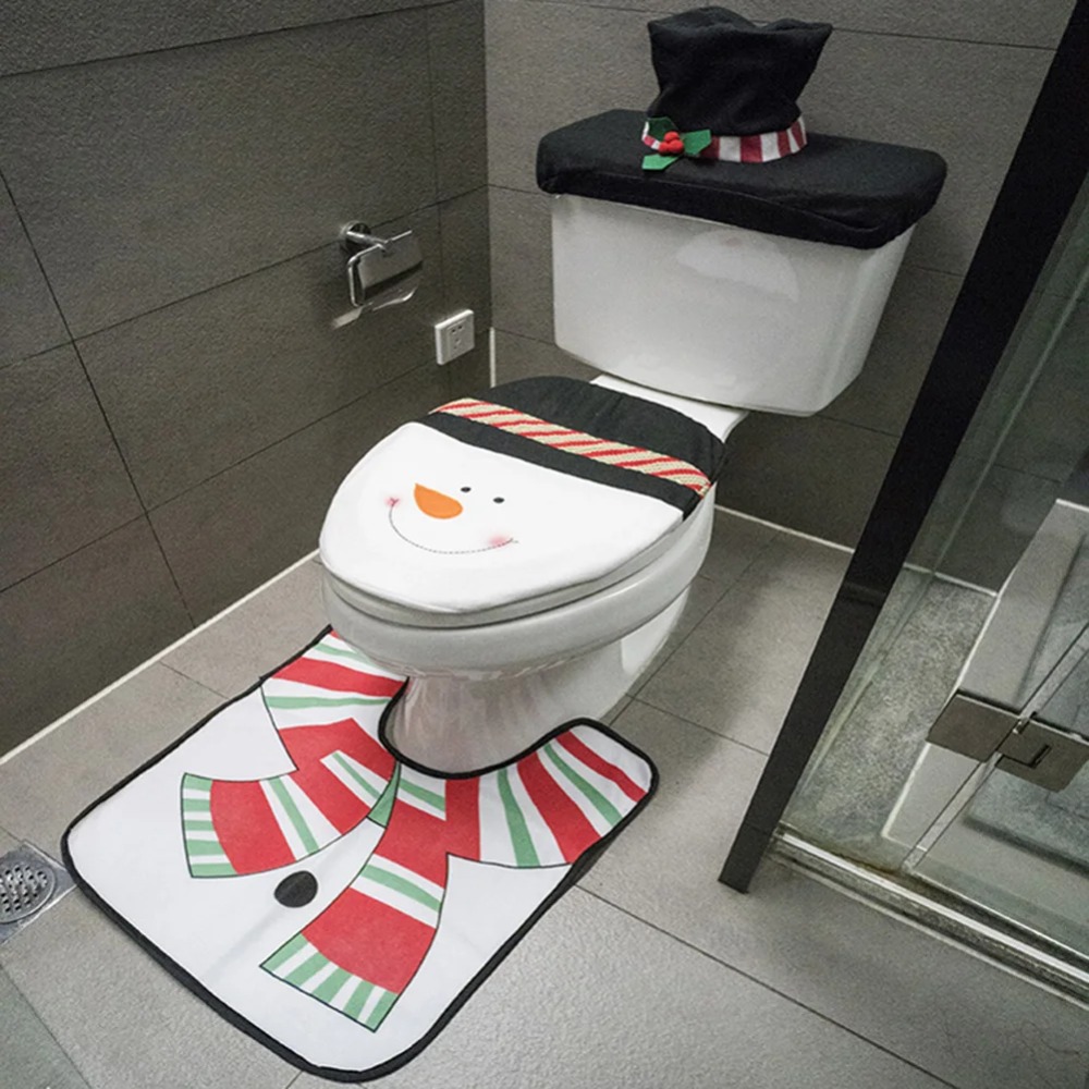 Милые рождественские накладки  – обзор и цена Home Bathroom Mats